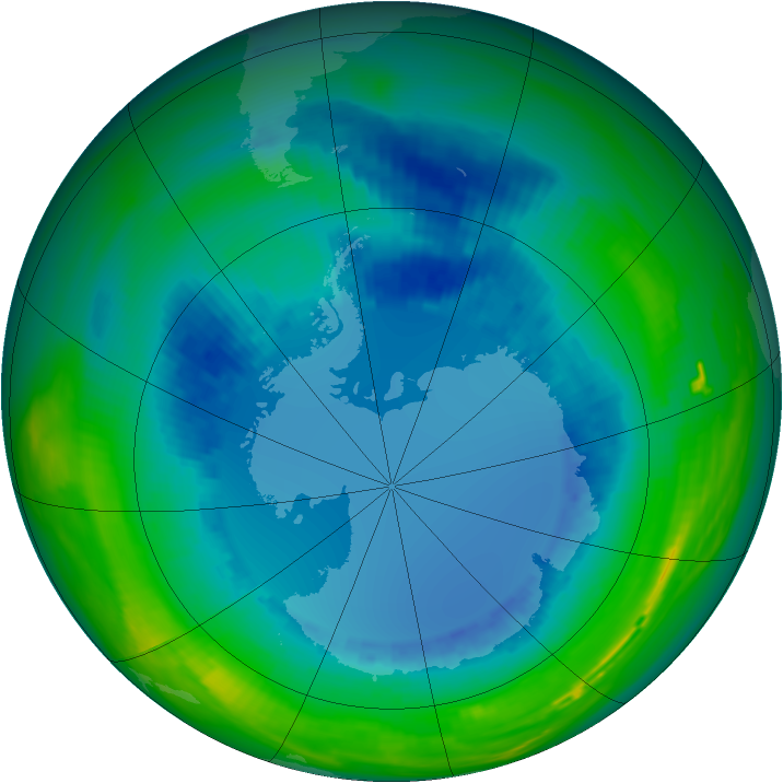 Ozone Map 1991-08-18